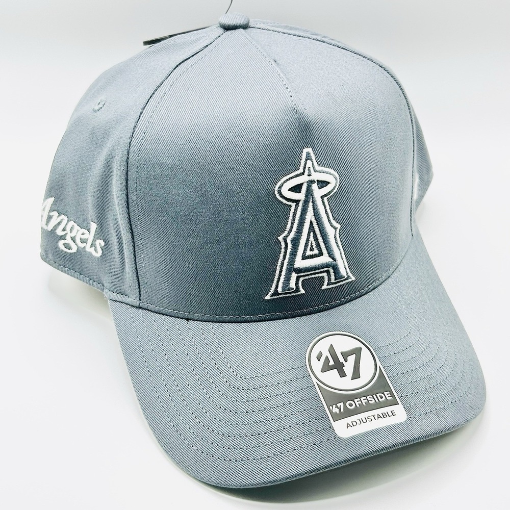 Los Angeles Angels '47 Brand Offside A-Frame Hat Cap Snapback Adjustable Gray